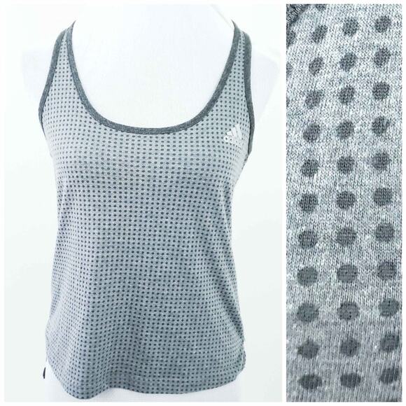 Adidas Gray Climacool Racerback Tank Athletic - Picture 1 of 6